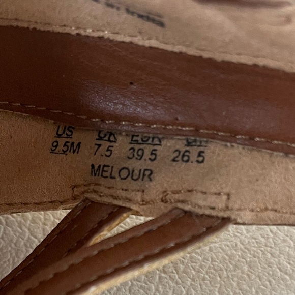 Franco Sarto Melour Gold gladiator Sandals Size 9.5 - Picture 6 of 9